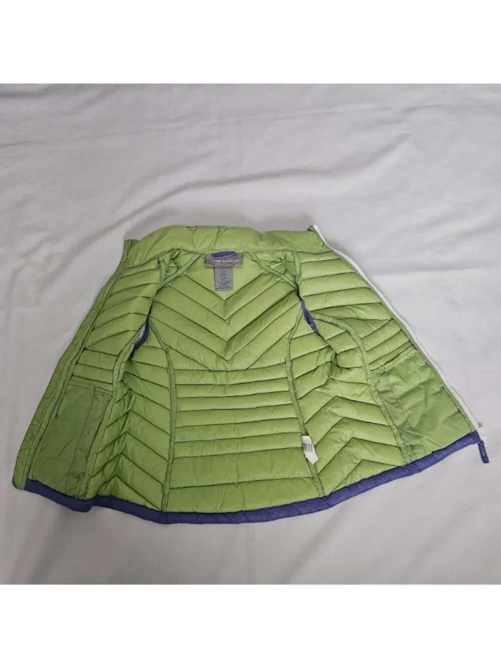 Free Country Purple Sleeveless Puffer Down Quilted Snow Ski Vest Girl's S (7/8)